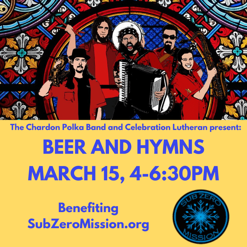 The Chardon Polka Band for a Beer & Hymns Event